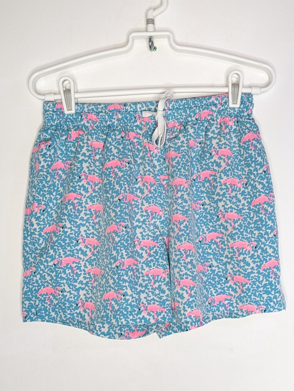 Chubbies Blue Pink Flamingo Swim Trunk M